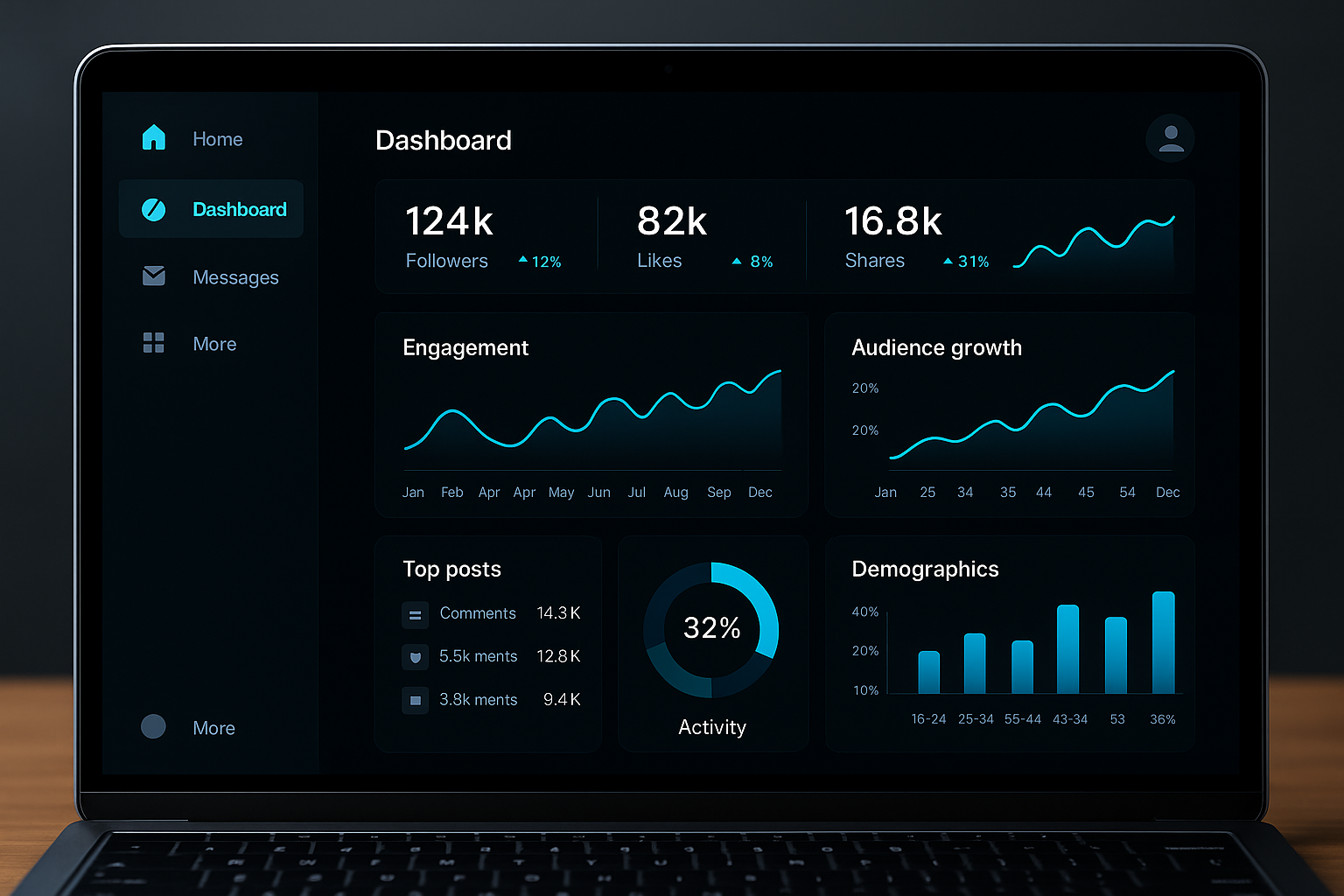 AutomateX social-media automation dashboard